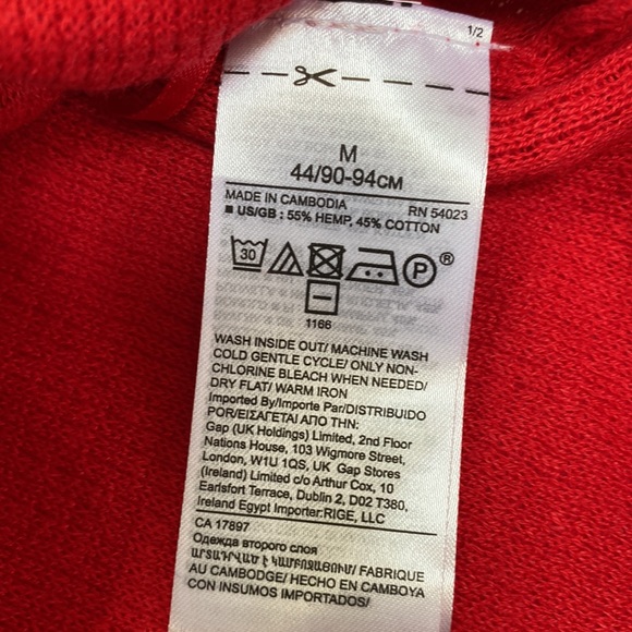 Banana Republic Top Size M Red - Picture 4 of 5